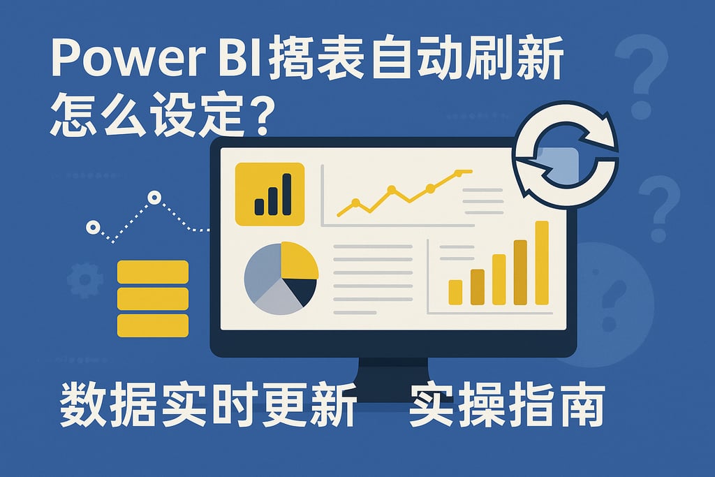 Power BI报表自动刷新怎么设置？数据实时更新实操指南